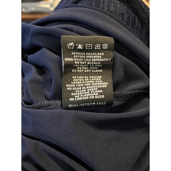 R&M Richards Navy / Silver Party , Cocktail , MOB Dress & Jacket Set, Size 6 - Picture 5 of 11